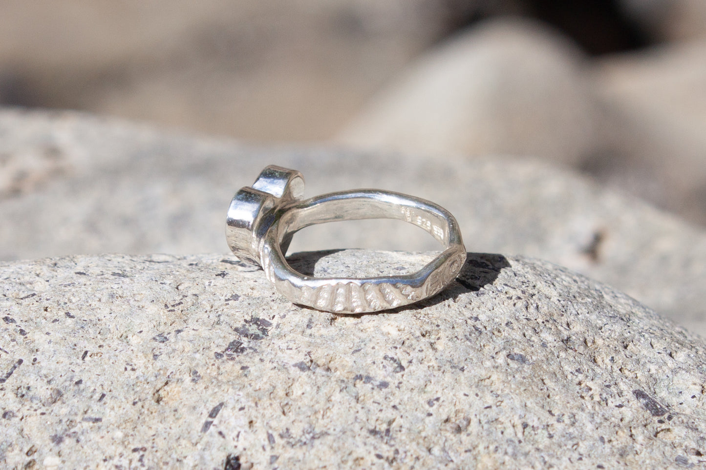Opal Heart Ring Milky Way