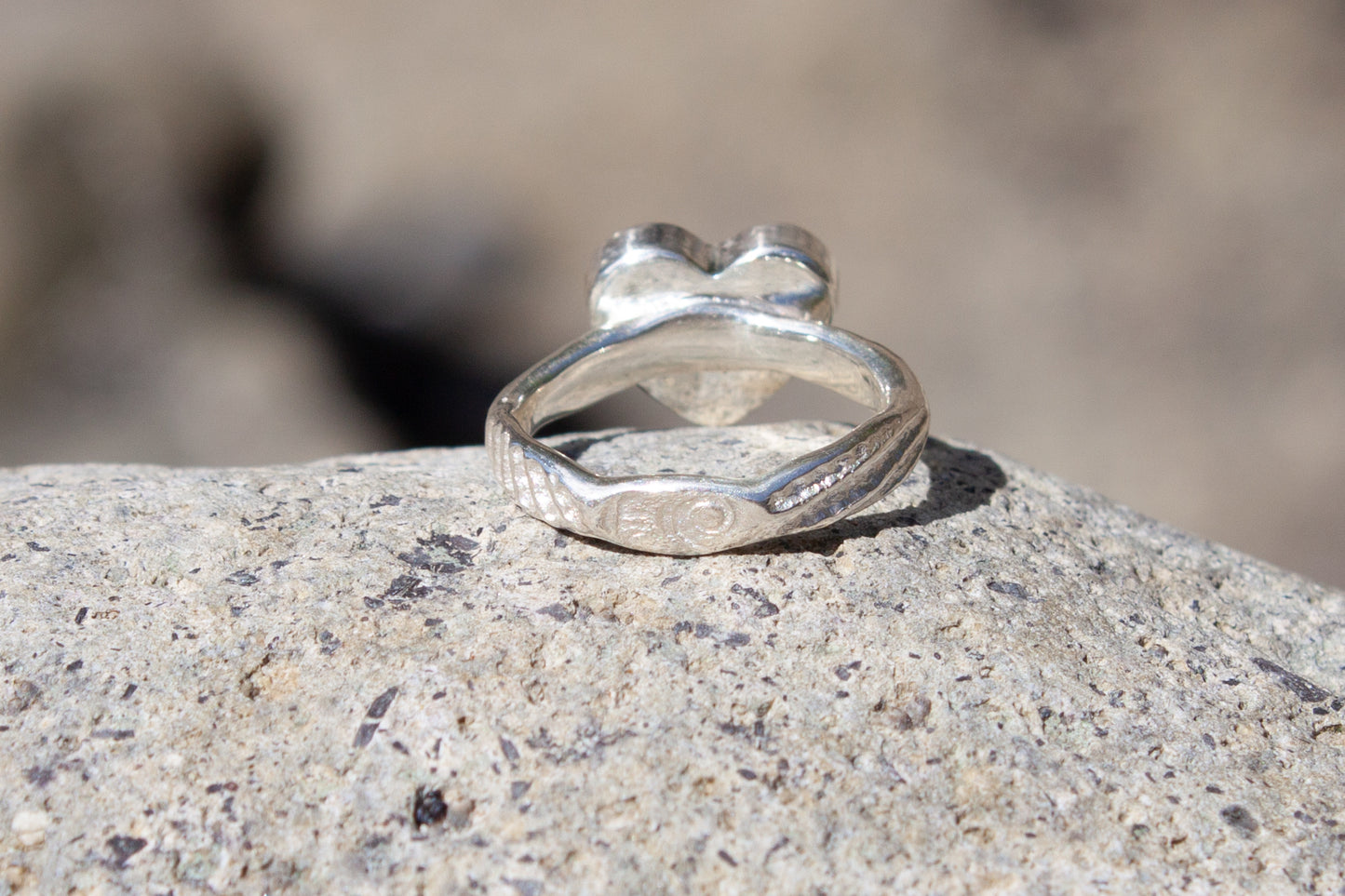 Opal Heart Ring Milky Way