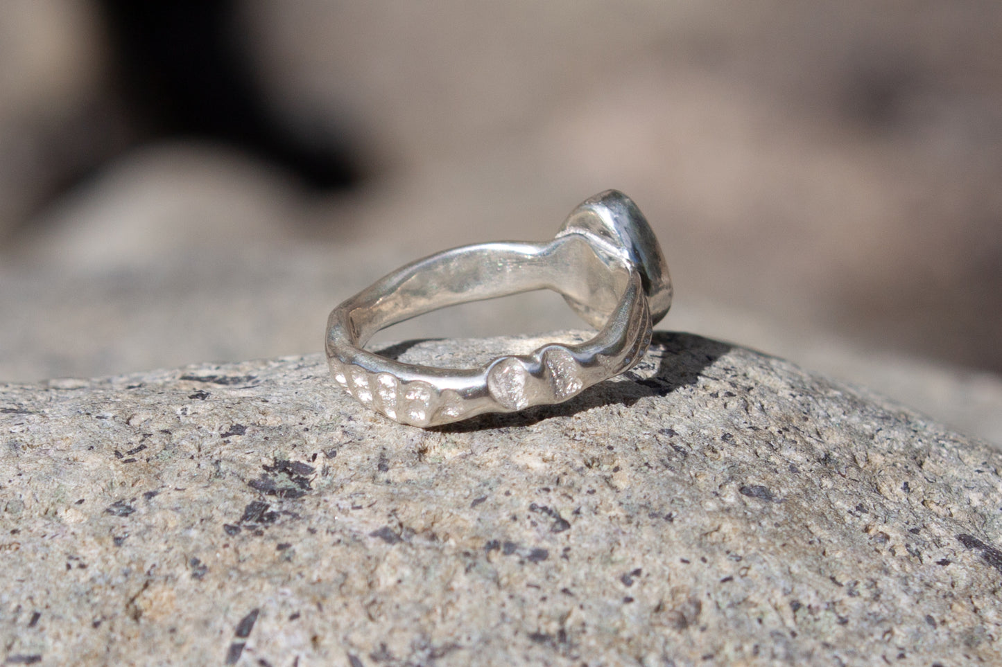 Opal Ring Blue Galaxy