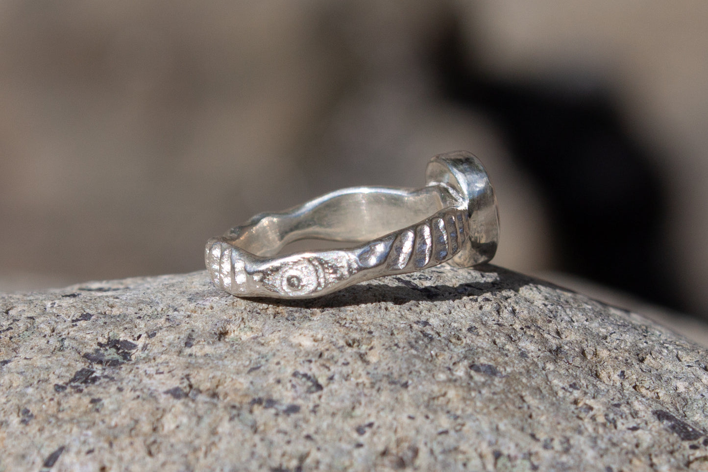 Opal Ring Blue Galaxy