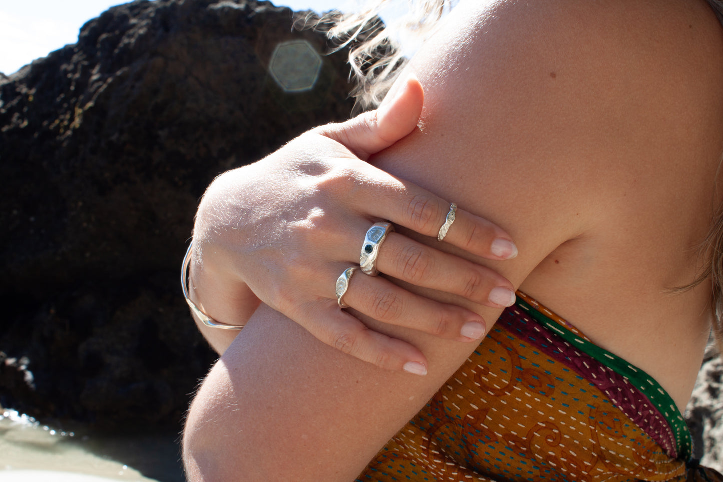 Seabed Ring London Blue Topaz